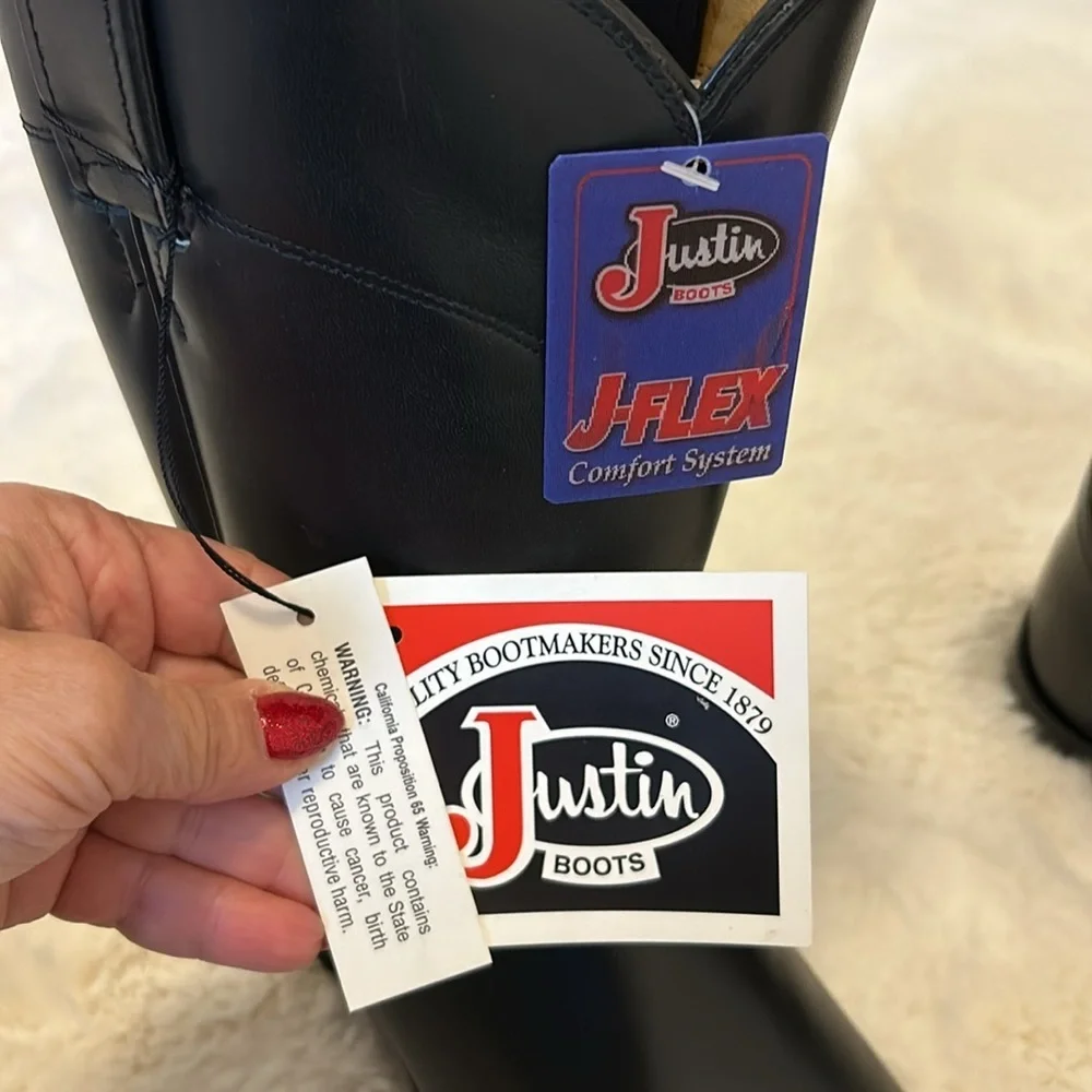 Justin Kipskin J-Flex Comfort Boots Black
